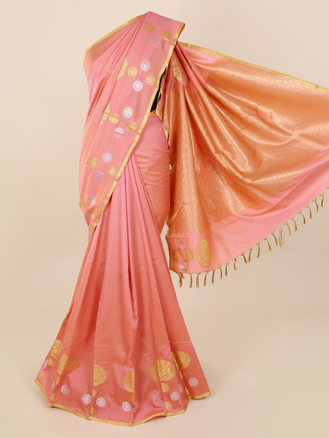 

Pothys Pink Solid Saree