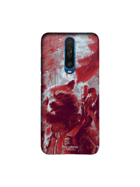 

macmerise Red & Grey Charcoal Art Rocket Sleek Xiaomi Poco X2 Case
