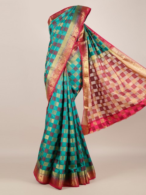 

Pothys Blue Woven Design Saree