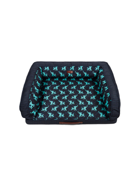 

Heads Up For Tails Black & Blue Printed HUFT The Indian Collective Sofa Dog Bed
