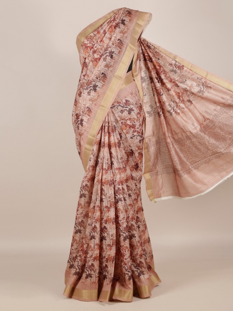

Pothys Brown Printed Saree