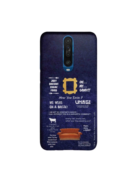 

macmerise Blue & White Friends Essentials Xiaomi Poco X2 Back Case