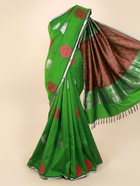 

Pothys Green Woven Design Saree