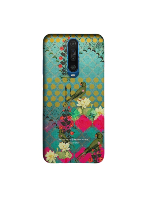 

macmerise Green & Blue Mitthu Miya Printed Xiaomi Poco X2 Sleek Back Cover
