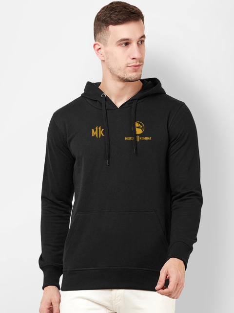 

Free Authority Men Black Mortal Kombat Printed Hooded Sweatshirt