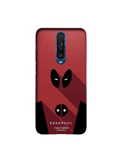 

macmerise Red & Black Minimalistic Deadpool Printed Xiaomi Poco X2 Sleek Back Cover