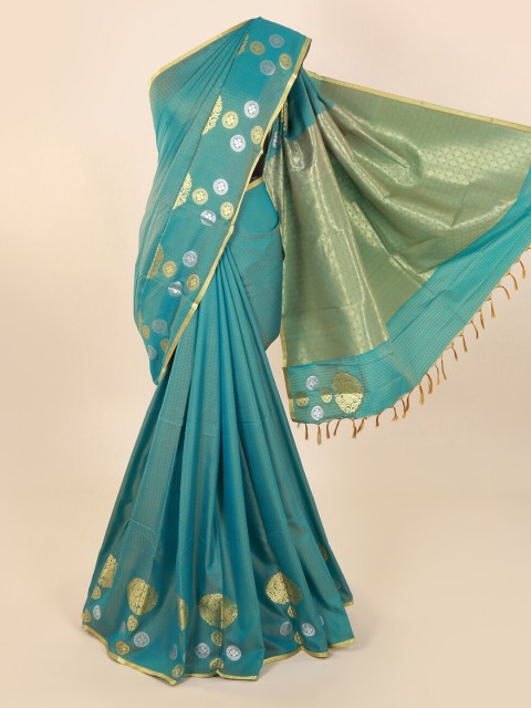 

Pothys Blue Woven Design Saree