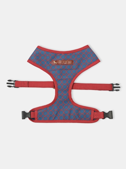 

Heads Up For Tails Purple & Red Printed The Indian Collective Raag Small Dog Harness
