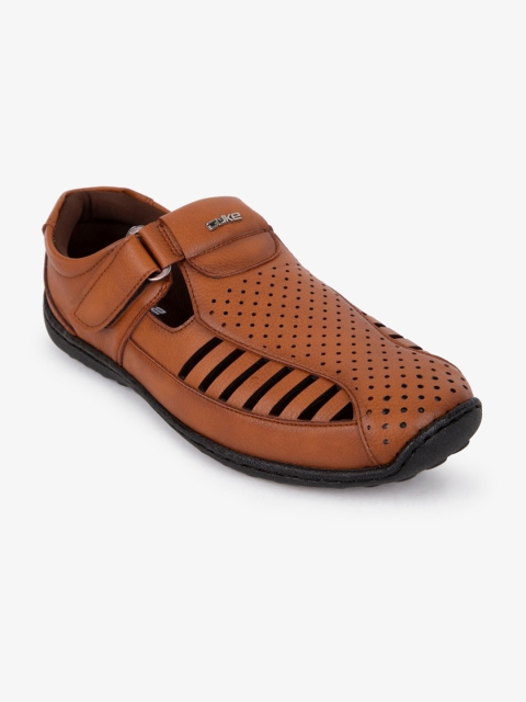 

Duke Men Tan Brown Shoe-Style Sandals
