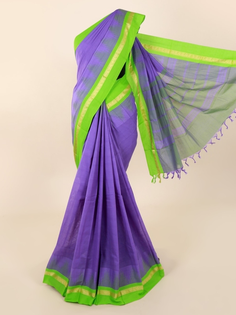 

Pothys Lavender Solid Pure Cotton Saree