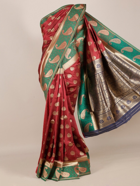 

Pothys Maroon Woven Design Saree
