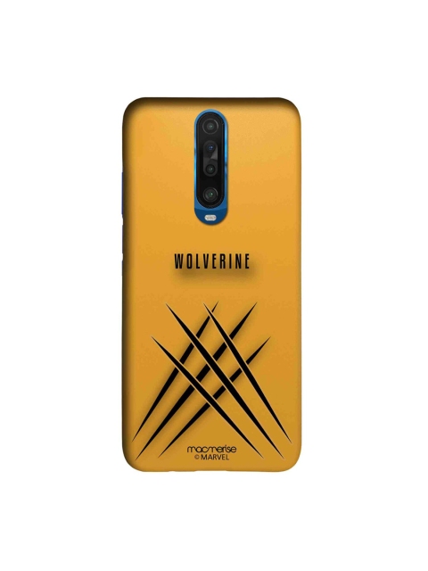 

macmerise Yellow & Black Minimalistic Wolverine Printed Xiaomi Poco X2 Back Case