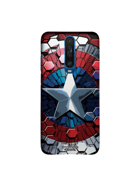 

macmerise Red & Blue Hex Shield Sleek Xiaomi Poco X2 Back Case