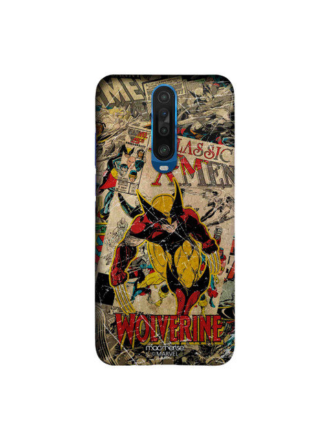 

macmerise Beige & Red Comic Wolverine Printed Xiaomi Poco X2 Sleek Back Case