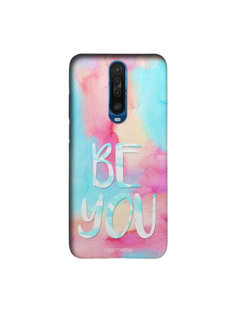 

macmerise Blue & Pink Printed Be You Xiaomi Poco X2 Back Cover
