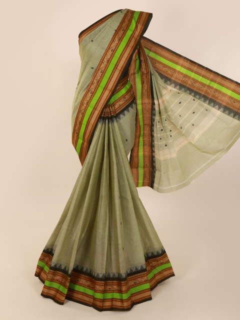 

Pothys Green Embroidered Saree