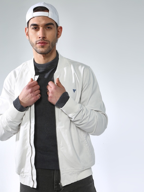 

Blue Saint Men White Solid Lightweight Open Front Shacket