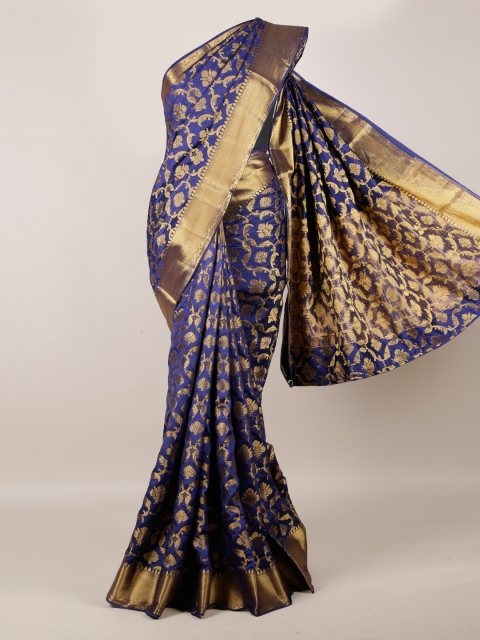

Pothys Navy Blue Woven Design Saree