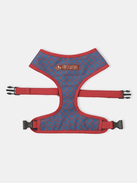 

Heads Up For Tails Purple & Red Printed HUFT The Indian Collective Dog Harness