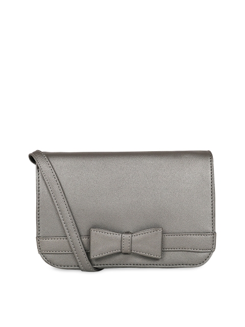 

Toteteca Silver-Toned Solid Sling Bag