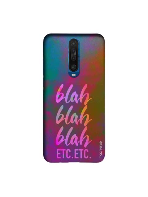 

macmerise Pink & Blue Blah Blah Printed Xiaomi Poco X2 Back Case