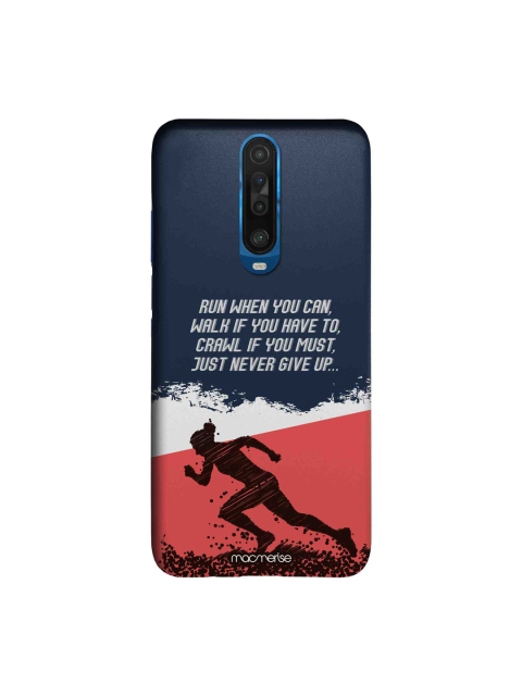 macmerise Blue & Red Running Motivation Sleek Xiaomi Poco X2 Case