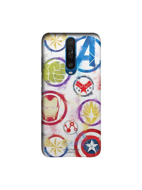 

macmerise Blue & Red Avengers Icons Graffiti Xiaomi Poco X2 Back Case