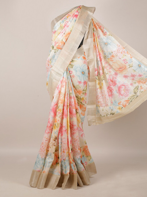 

Pothys Cream-Coloured Woven Design Saree