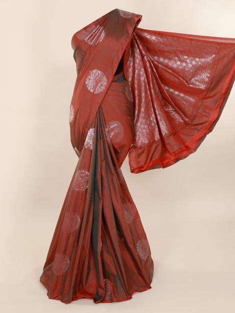 

Pothys Rust Red Woven Design Silk Cotton Saree