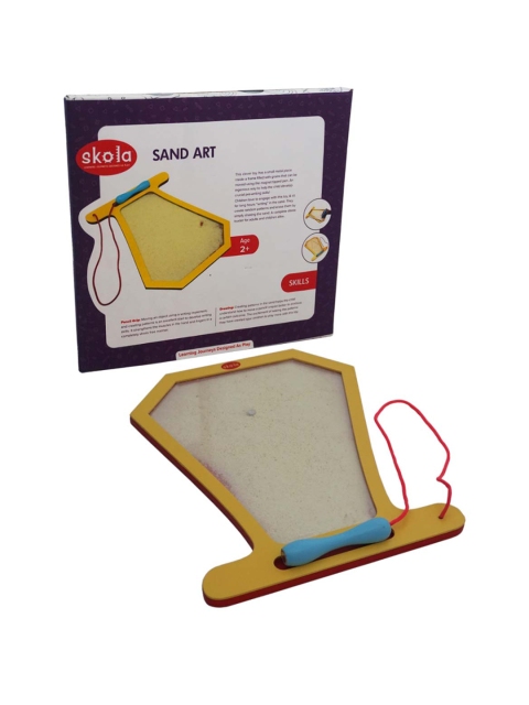 

SKOLA Kids Yellow & White Sand Art Toy