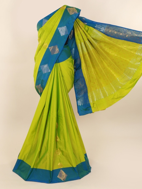 

Pothys Green Woven Design Silk Cotton Saree