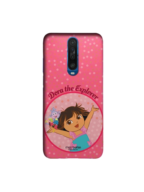 

macmerise Pink & Peach Joyful Dora Xiaomi Poco X2 Sleek Back Case, Multi