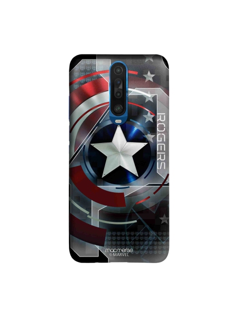

macmerise Red & White Captain America Rogers Printed Xiaomi Poco X2 Sleek Back Cover