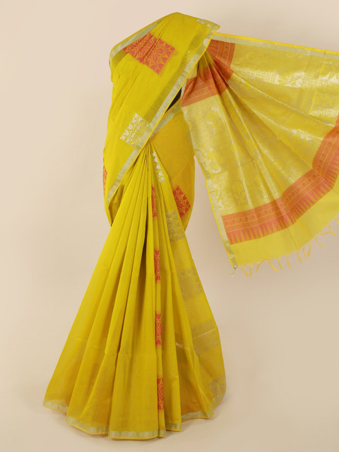 

Pothys Lime Green Saree