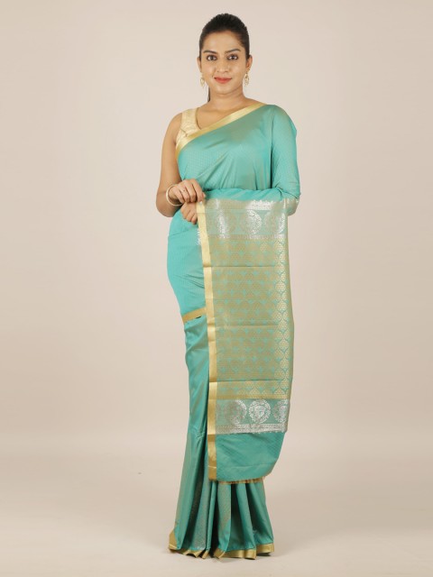 

Pothys Sea Green Woven Design Art Silk Saree