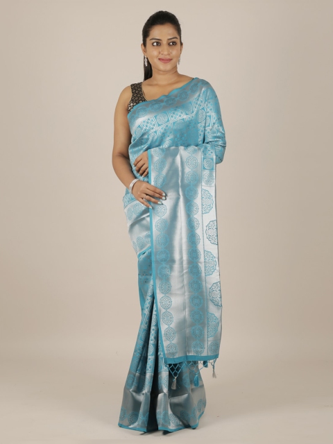 

Pothys Blue & Grey Art Silk Woven Design Saree