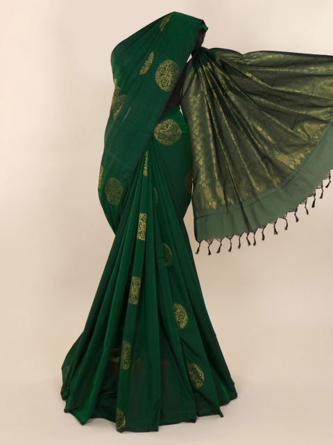 

Pothys Green Woven Design Silk Cotton Saree