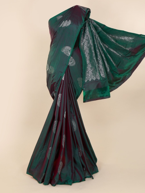

Pothys Green & Purple Silk Cotton Woven Design Saree