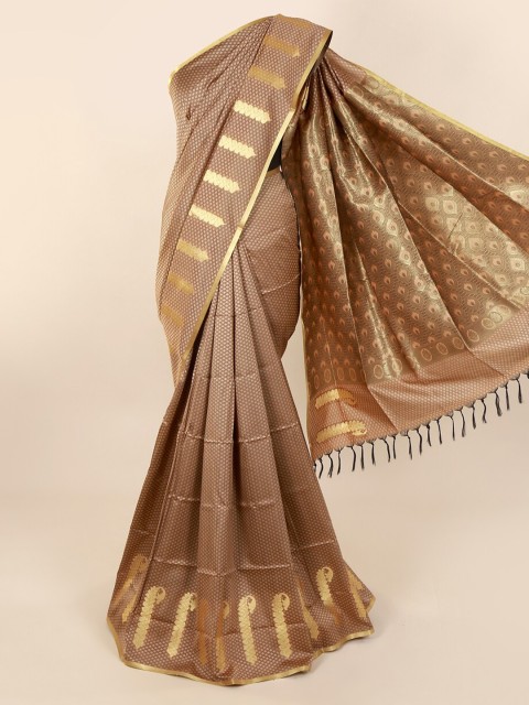 

Pothys Brown Woven Design Art Silk Saree