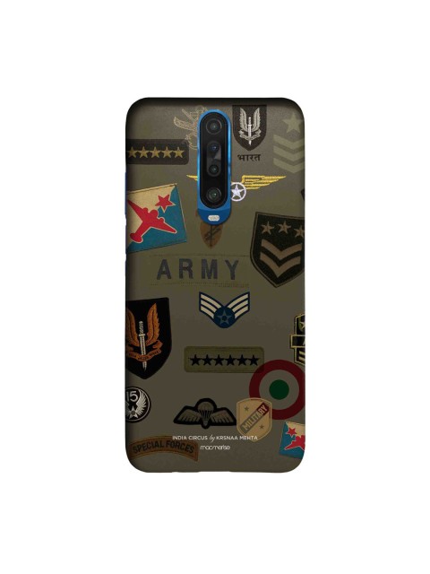 

macmerise Olive Green & Black Roger That Sleek Xiaomi Poco X2 Case