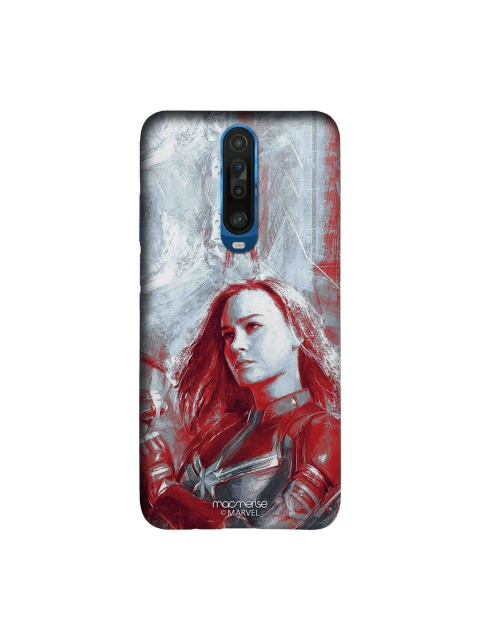 

macmerise Grey & Red Charcoal Art Capt Marvel Xiaomi Poco X2 Back Case