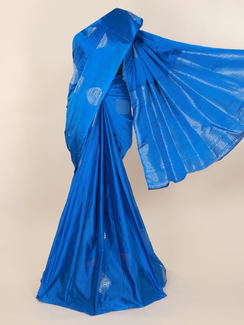 

Pothys Blue Woven Design Silk Cotton Saree