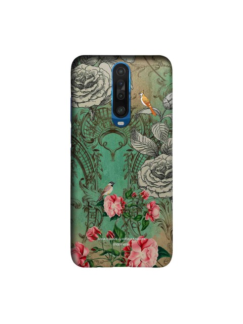 

Macmerise Green & Pink Floral Printed Xiaomi Poco X2 Back case