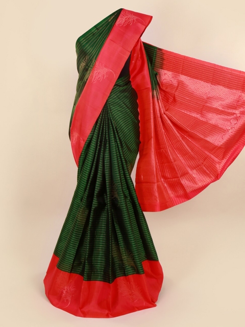 

Pothys Green & Pink Pure Silk Woven Design Kanjeevaram Saree