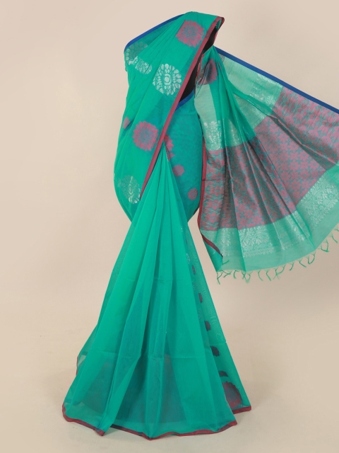 

Pothys Sea Green Woven Design Pure Cotton Saree