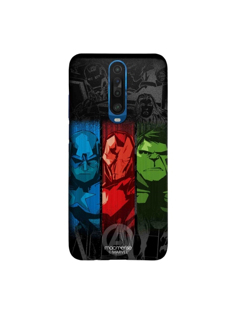 

macmerise Black & Blue Printed Avengers Sketch Xiaomi Poco X2 Back Cover