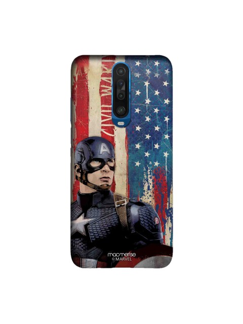 

macmerise Red & Blue American Captain Xiaomi Poco X2 Back Case