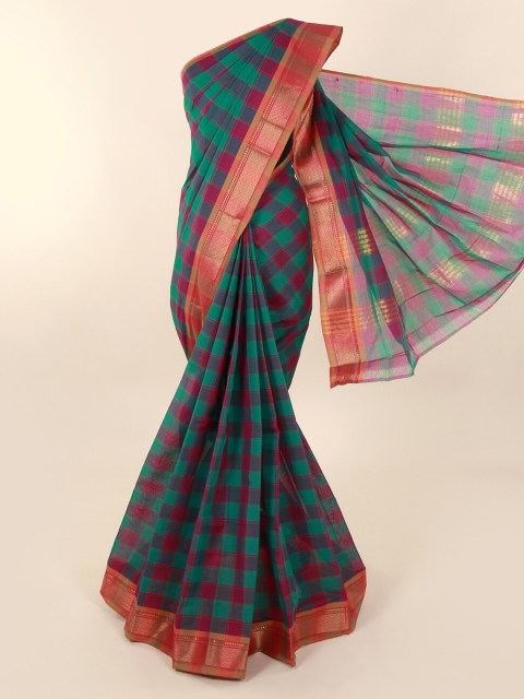 

Pothys Multicoloured Checked Saree, Multi