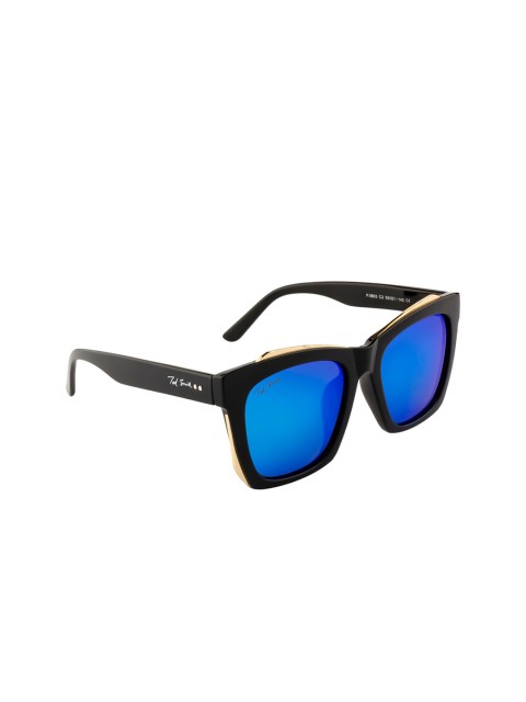 

Ted Smith Women Polarised Square Sunglasses TS-P0803_C2, Blue