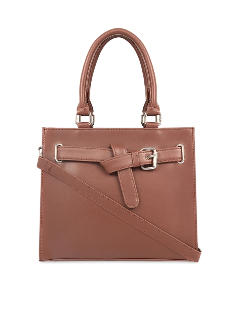 

Toteteca Brown Solid Handheld Bag